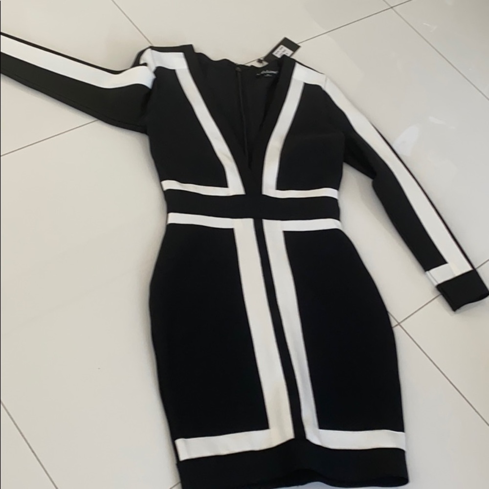 Black and white dress